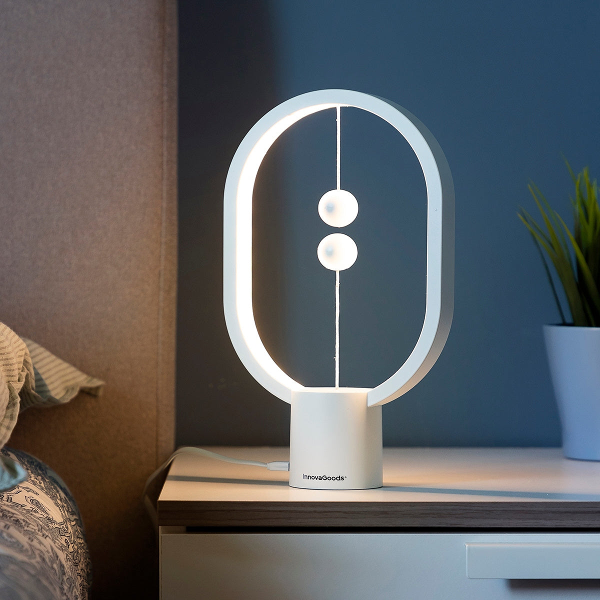Lampa stołowa InnovaGoods Magilum biały 3 W
