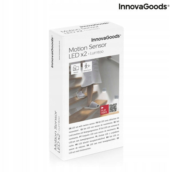 Lampka LED z Czujnikiem Ruchu Lumtoo InnovaGoods 2 Sztuk światło na czujnik