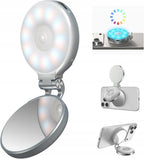 Lampka Pierścieniowa kolorowa RGB Telesin Magnetic Selfie Ringlamp Srebrna