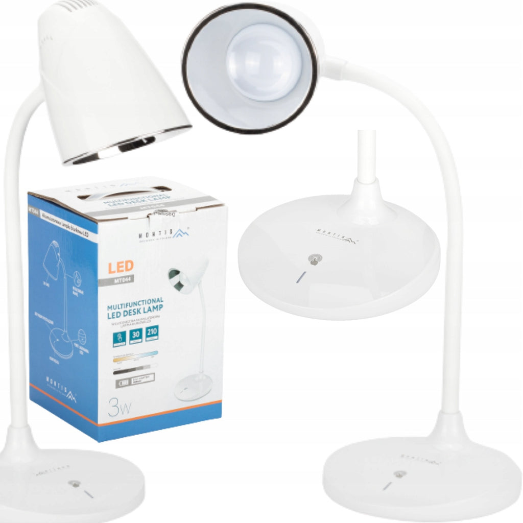 Lampka biurkowa Montis Lampki biurkowe biały moc do 3 W