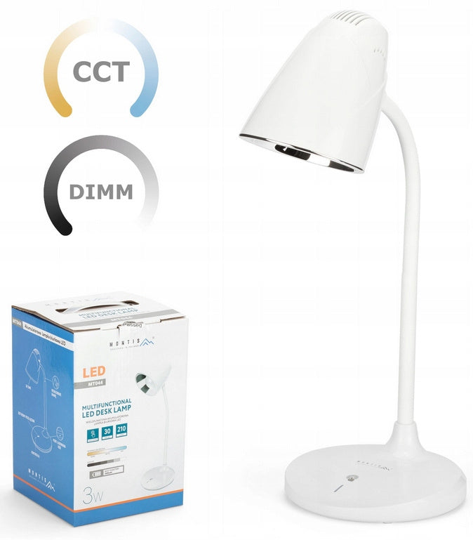 Lampka biurkowa Montis Lampki biurkowe biały moc do 3 W