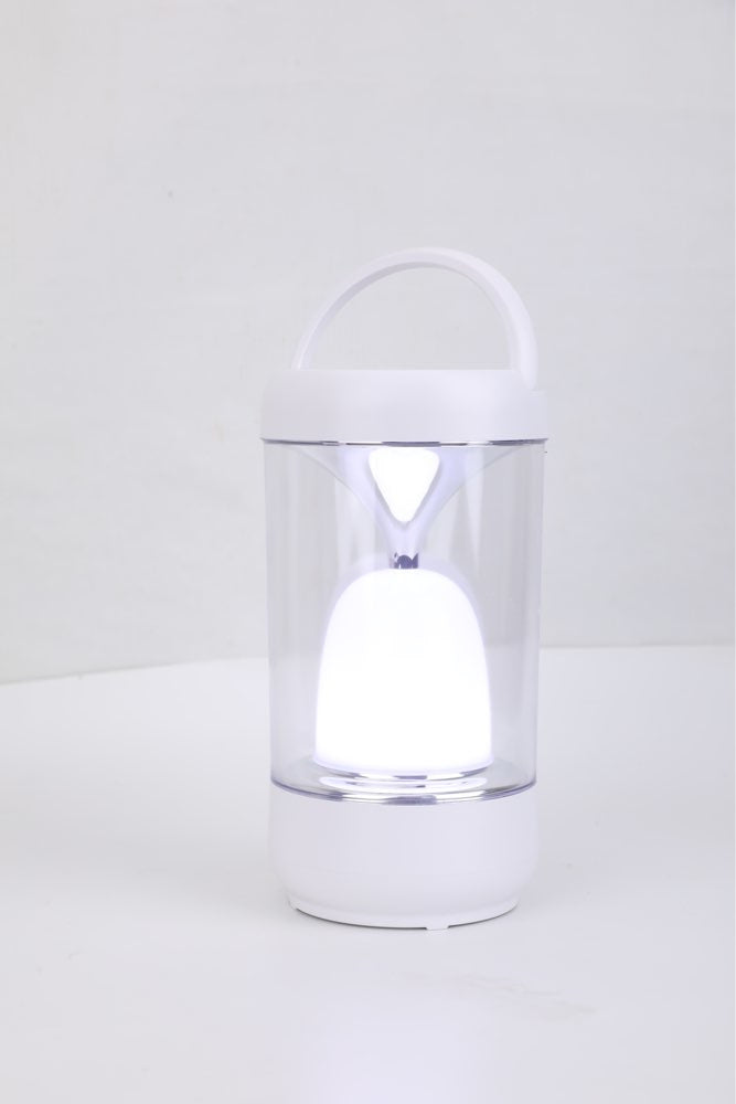 Lampka biurkowa Montis biały, przezroczysty moc do 5 W