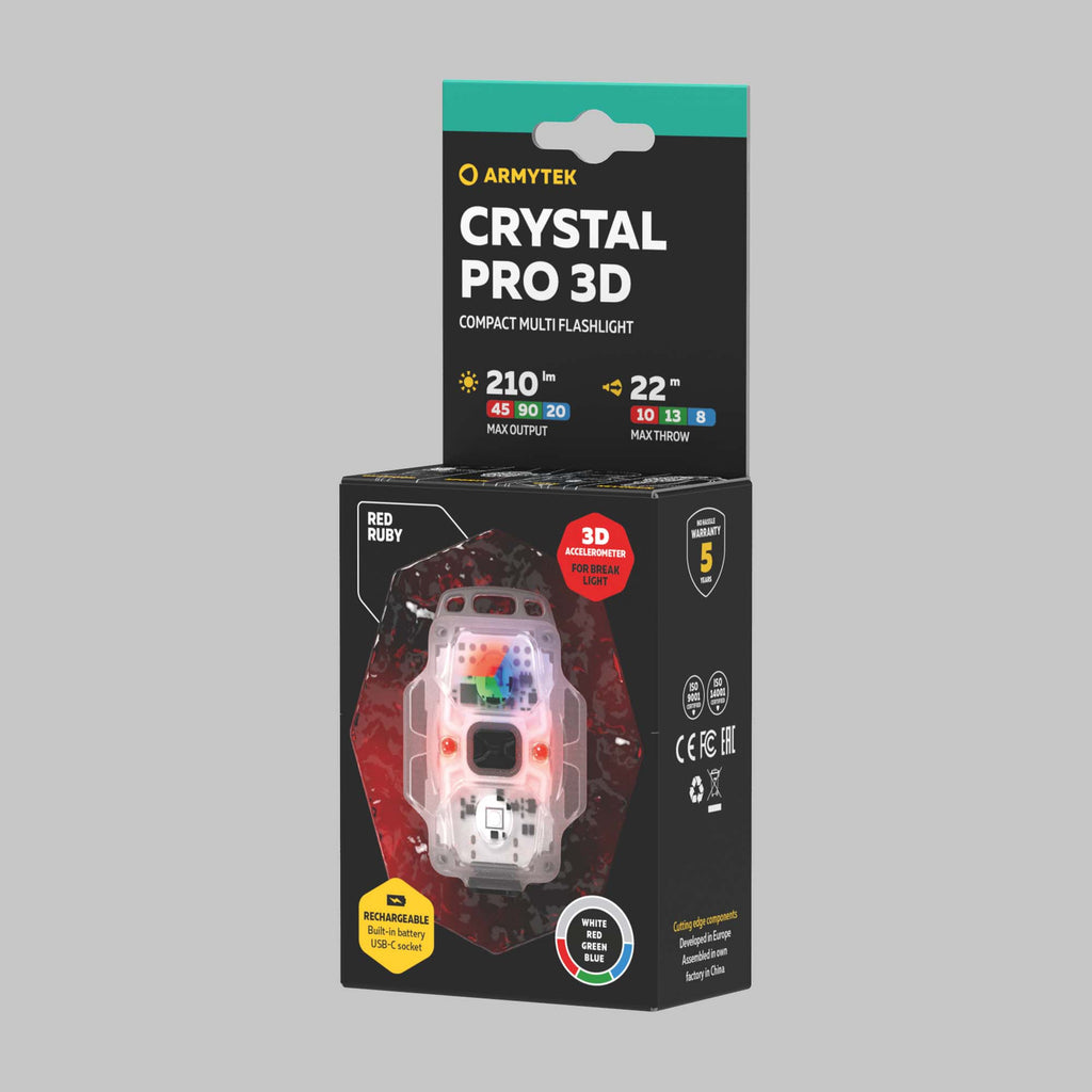 Latarka Armytek Crystal Pro 3D Red