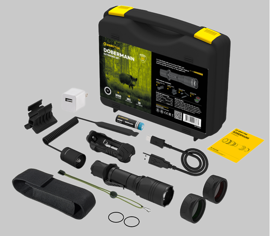 Latarka Armytek Dobermann Extended Set Warm