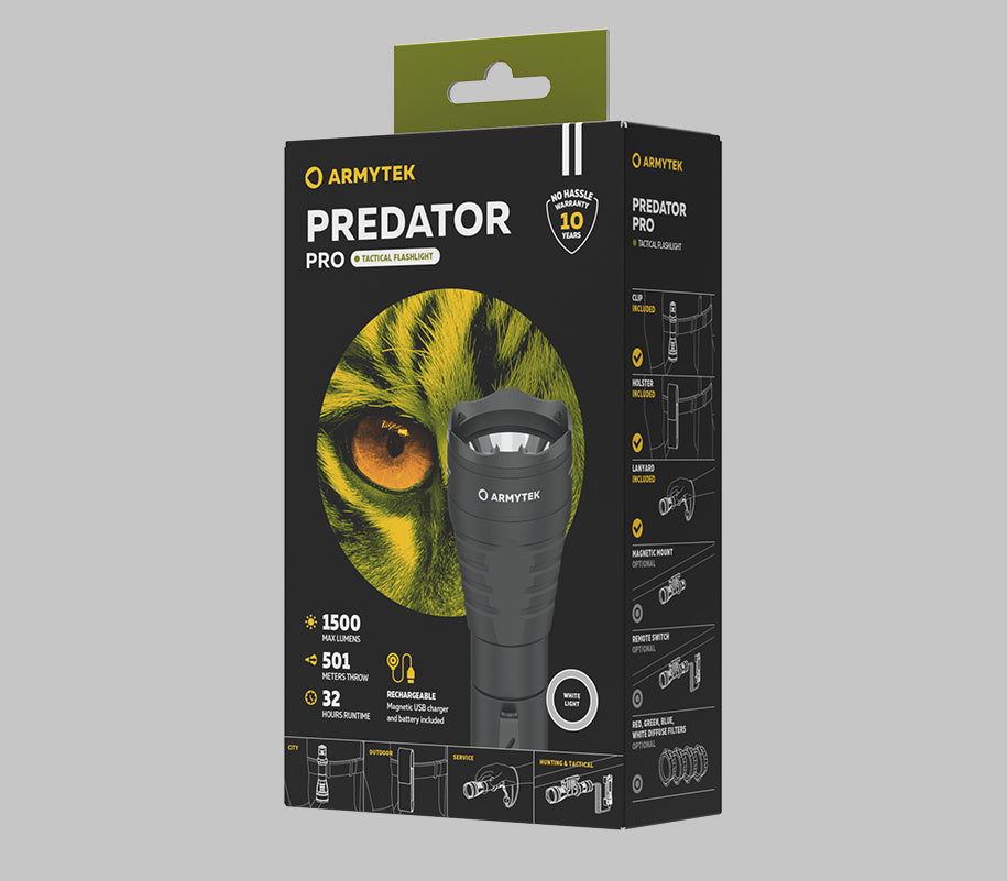 Latarka Armytek Predator Pro Magnet USB Warm