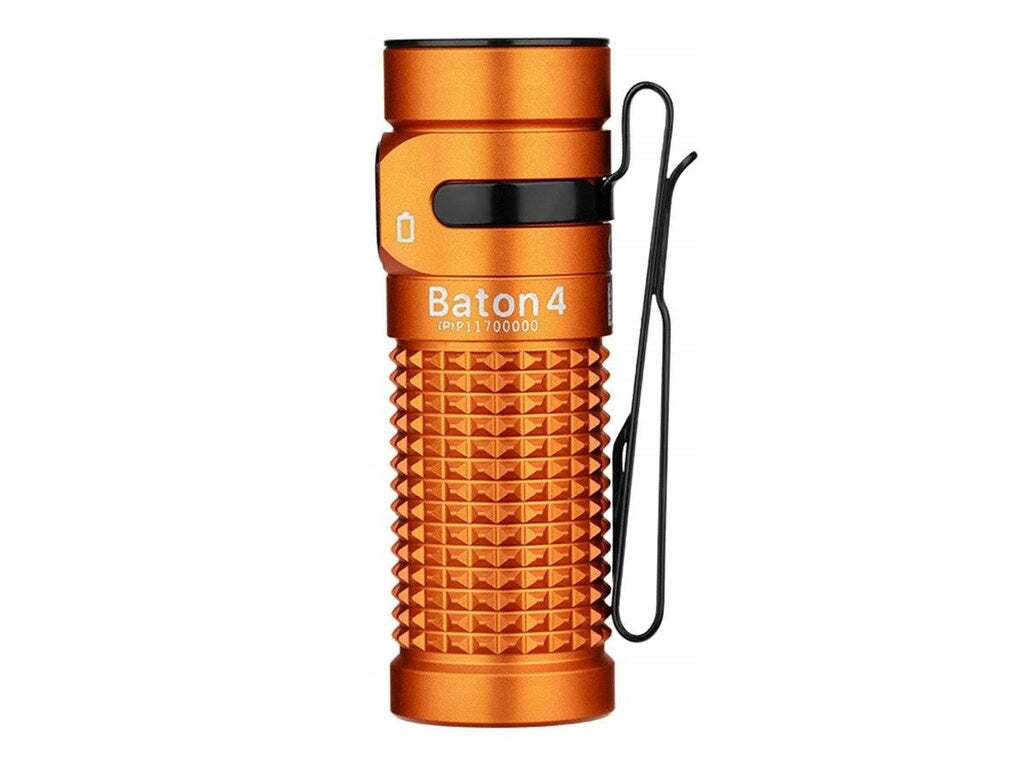 Latarka LED z ładowarką Olight Baton 4 Premium pomarańcz1300lm 170m 190dni