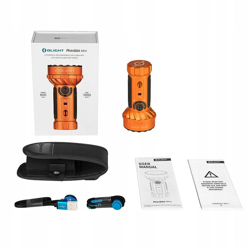 Latarka Olight Marauder Mini Orange - 7000 lumenów