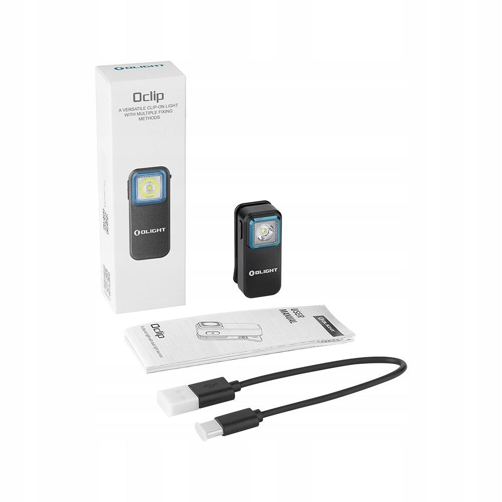 Latarka akumulatorowa taktyczna wielofunkcyjna EDC Olight Oclip 300 lumenów