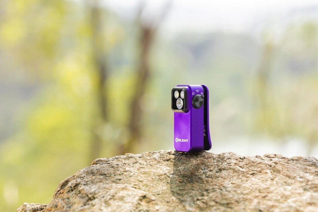 Latarka akumulatorowa wielofunkcyjna EDC Olight Oclip Pro Purple - 500 lm