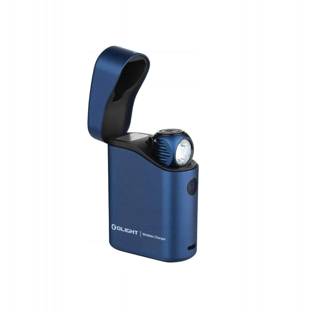Latarka czołowa LED Olight Perun 3 Mini Premium niebieska 1250lm 160m 20dni - zestaw