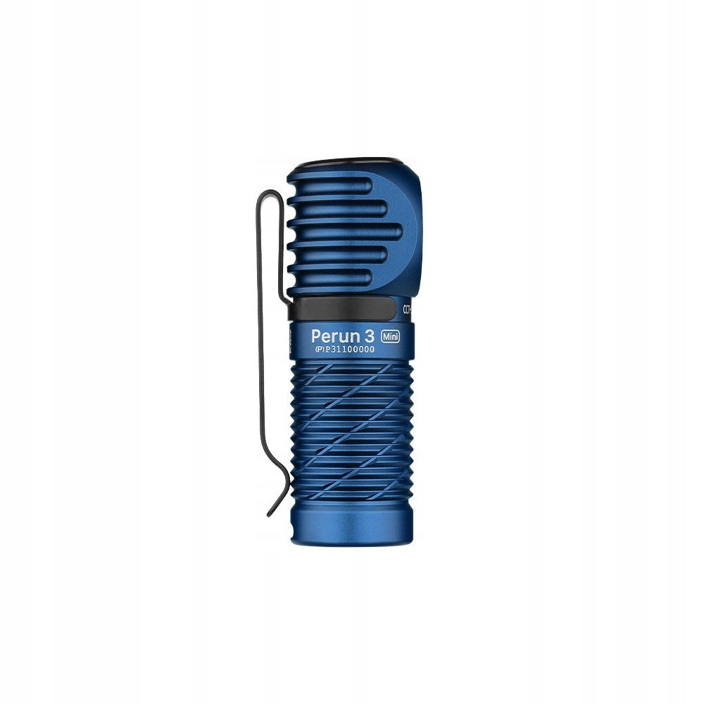Latarka czołowa LED Olight Perun 3 Mini Premium niebieska 1250lm 160m 20dni - zestaw
