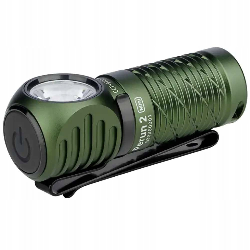 Latarka czołowa Olight Perun 2 Mini zielona cw 1100lm 150m 10 dni