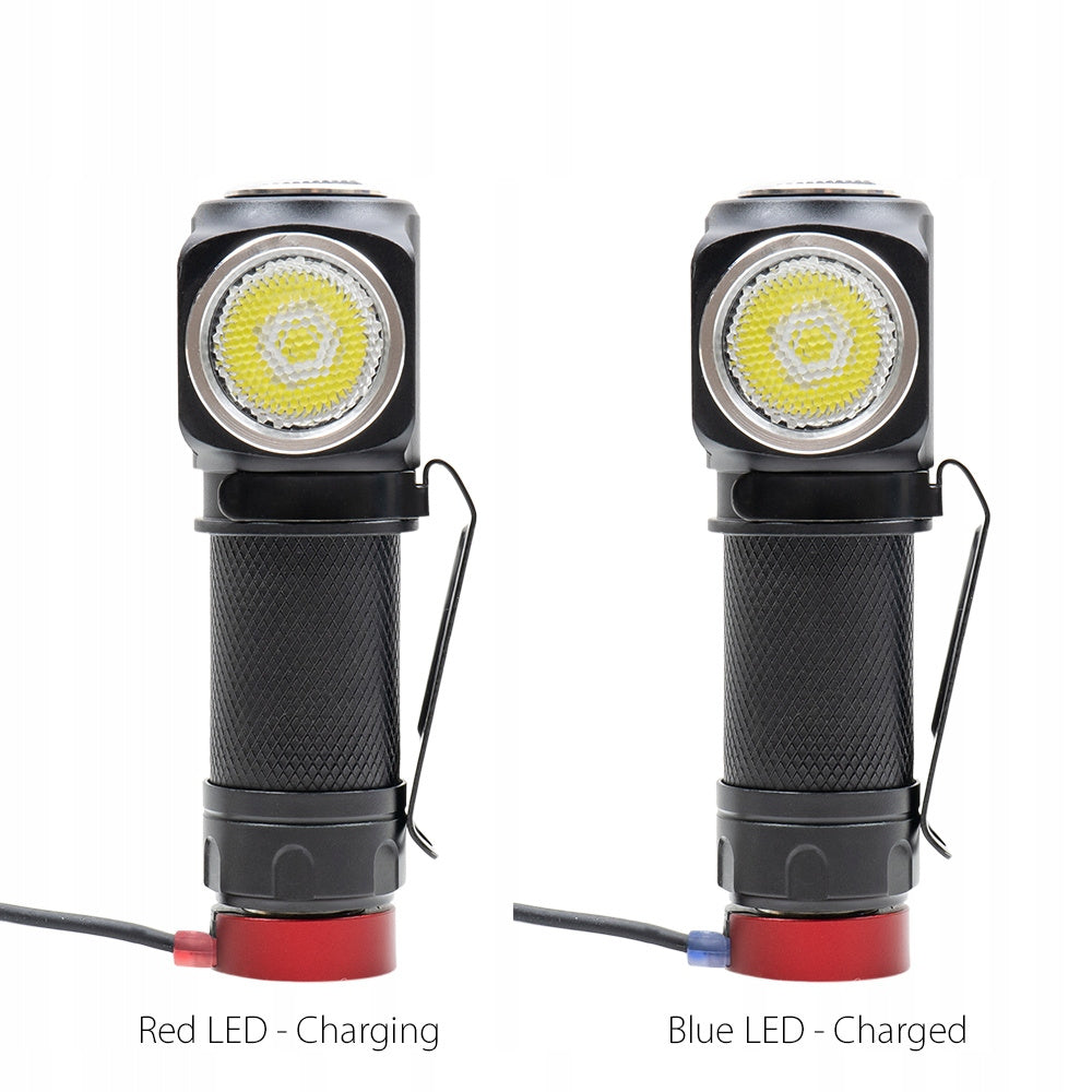 Latarka czołowa PNI F75 z diodą LED 6W 600 lm aluminiowa IPX4