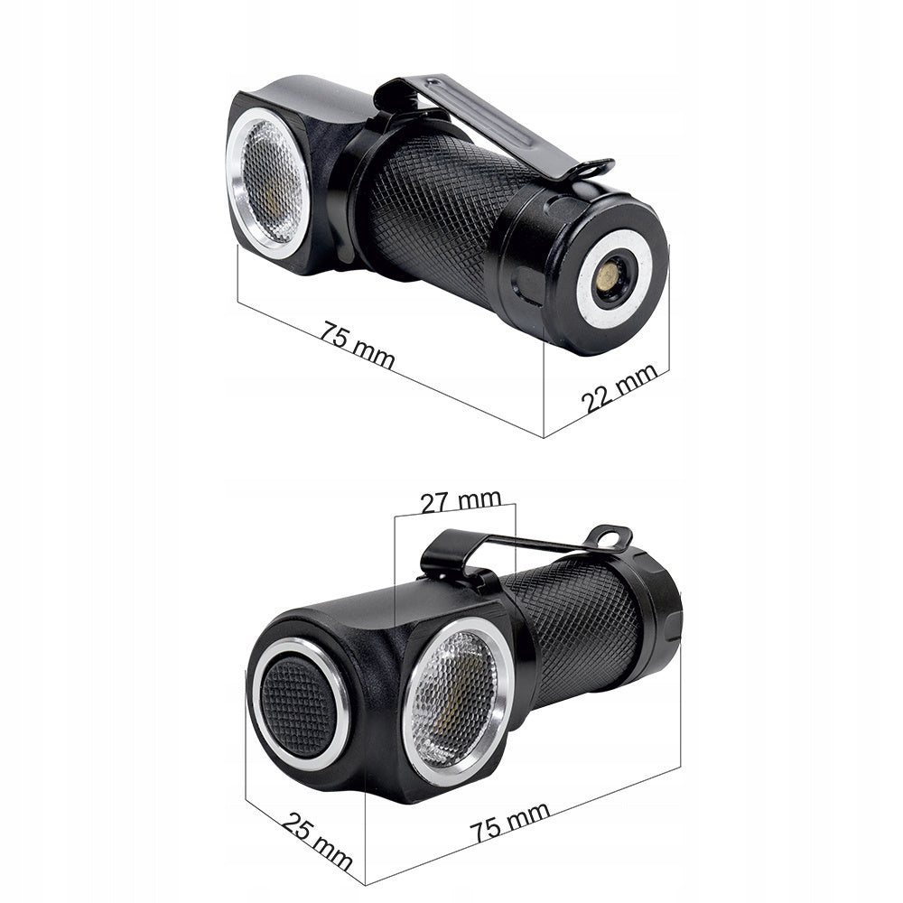 Latarka czołowa PNI F75 z diodą LED 6W 600 lm aluminiowa IPX4