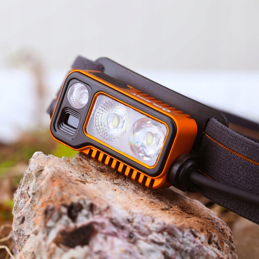 Latarka czołowa czołówka Olight Array 2 Pro Orange - 1500 lumenów