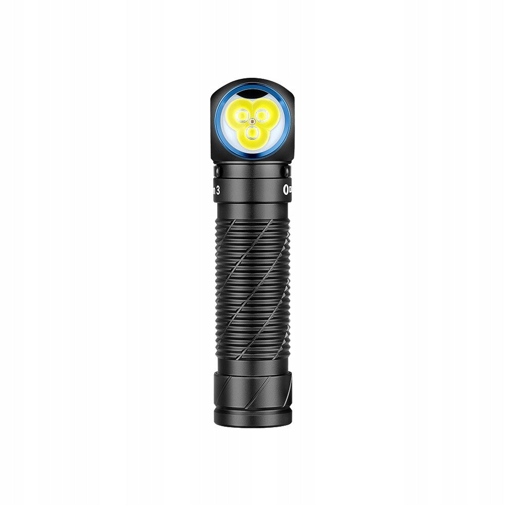 Latarka czołowa i kątowa EDC Olight Perun 3 Black z opaską - 3000 lumenów