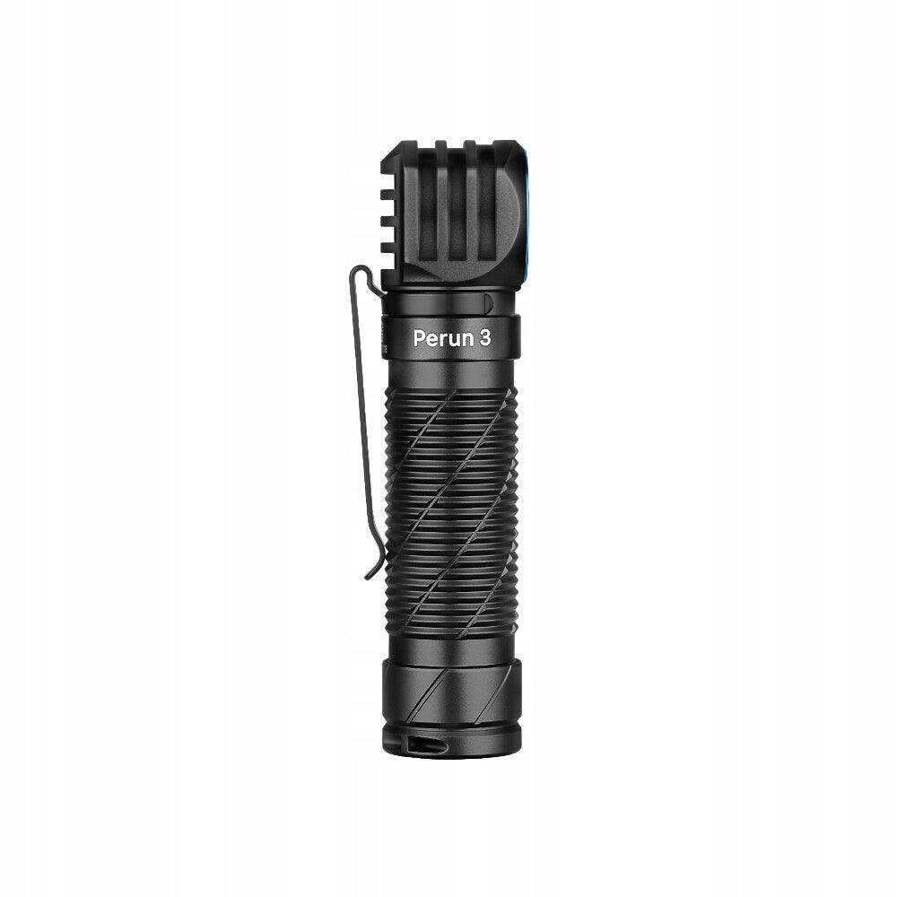Latarka czołowa i kątowa EDC Olight Perun 3 Black z opaską - 3000 lumenów