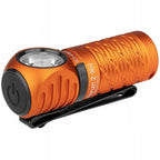 Latarka czołowa i kątowa Olight Perun 2 Mini Kit Orange z opaską - 1100 lm