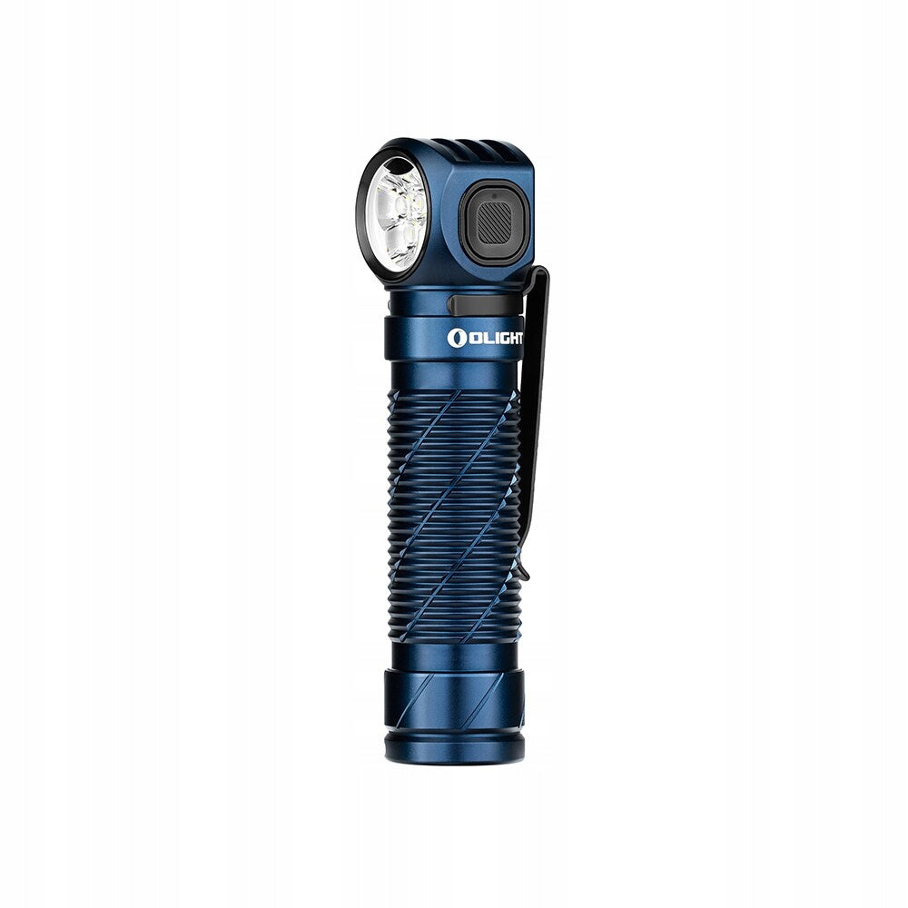 Latarka czołowa i kątowa Olight Perun 3 Midnight Blue z opaską 3000 lumenów