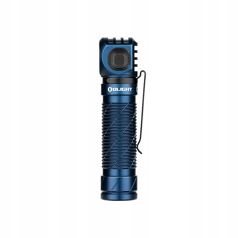 Latarka czołowa i kątowa Olight Perun 3 Midnight Blue z opaską 3000 lumenów