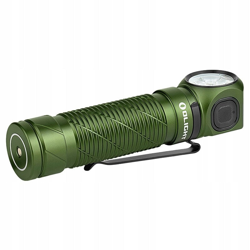 Latarka czołowa i kątowa Olight Perun 3 od Green z opaską - 3000 lumenów