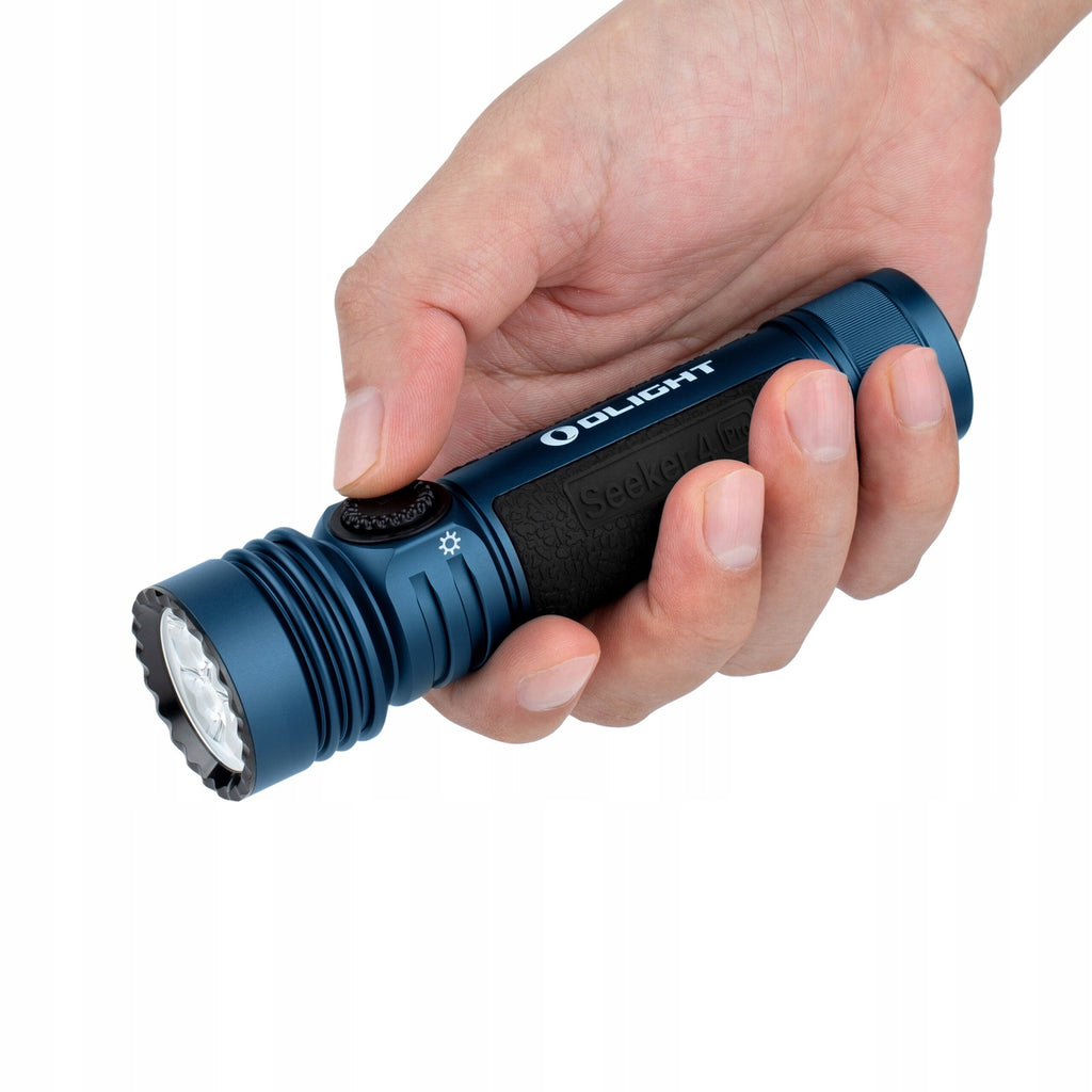 Latarka klasyczna LED Olight Seeker 4 Pro niebieska 4600lm 260m 15 dni