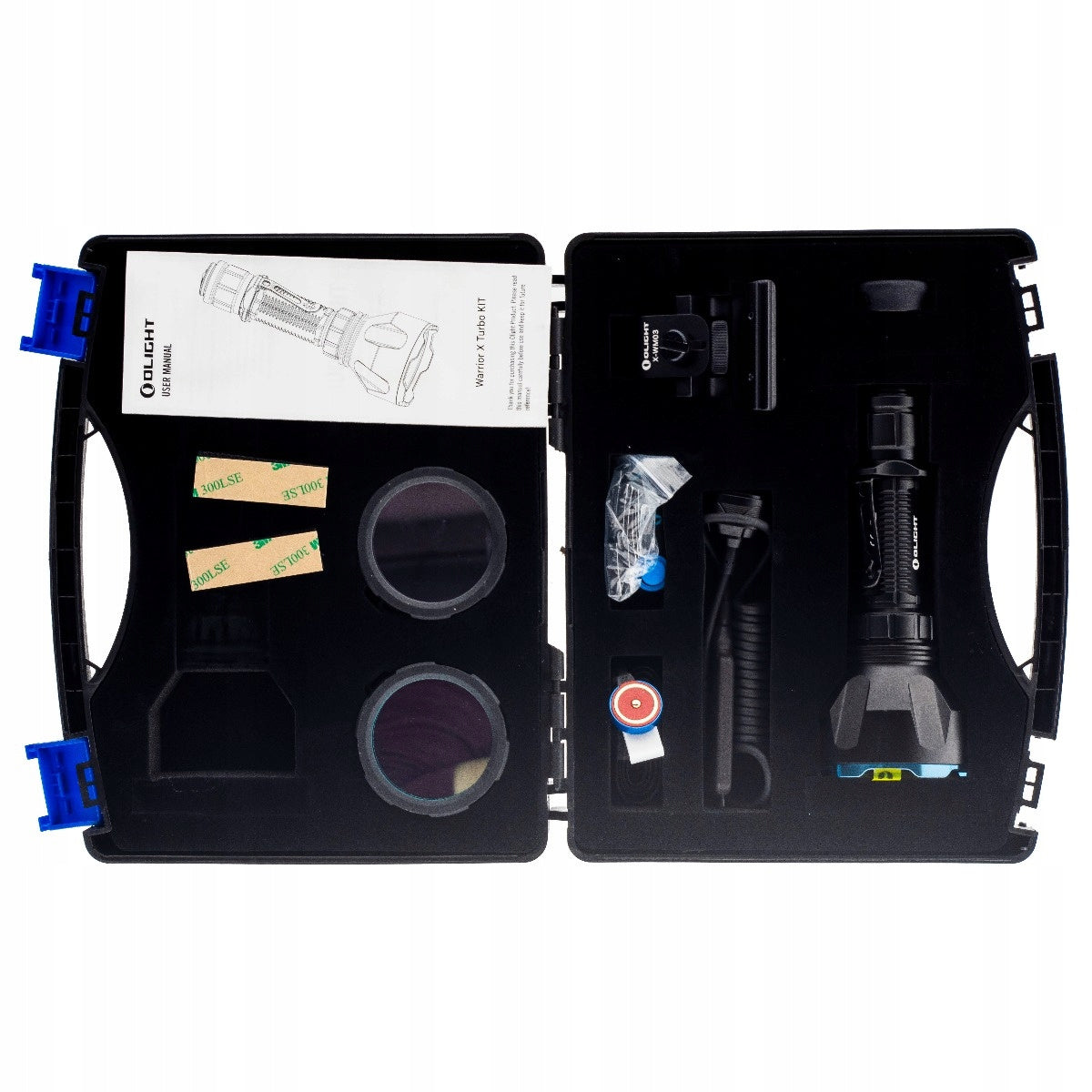 Latarka klasyczna LED Olight Warrior X Turbo kit 1100lm 1000m 12.5 min + Zestaw