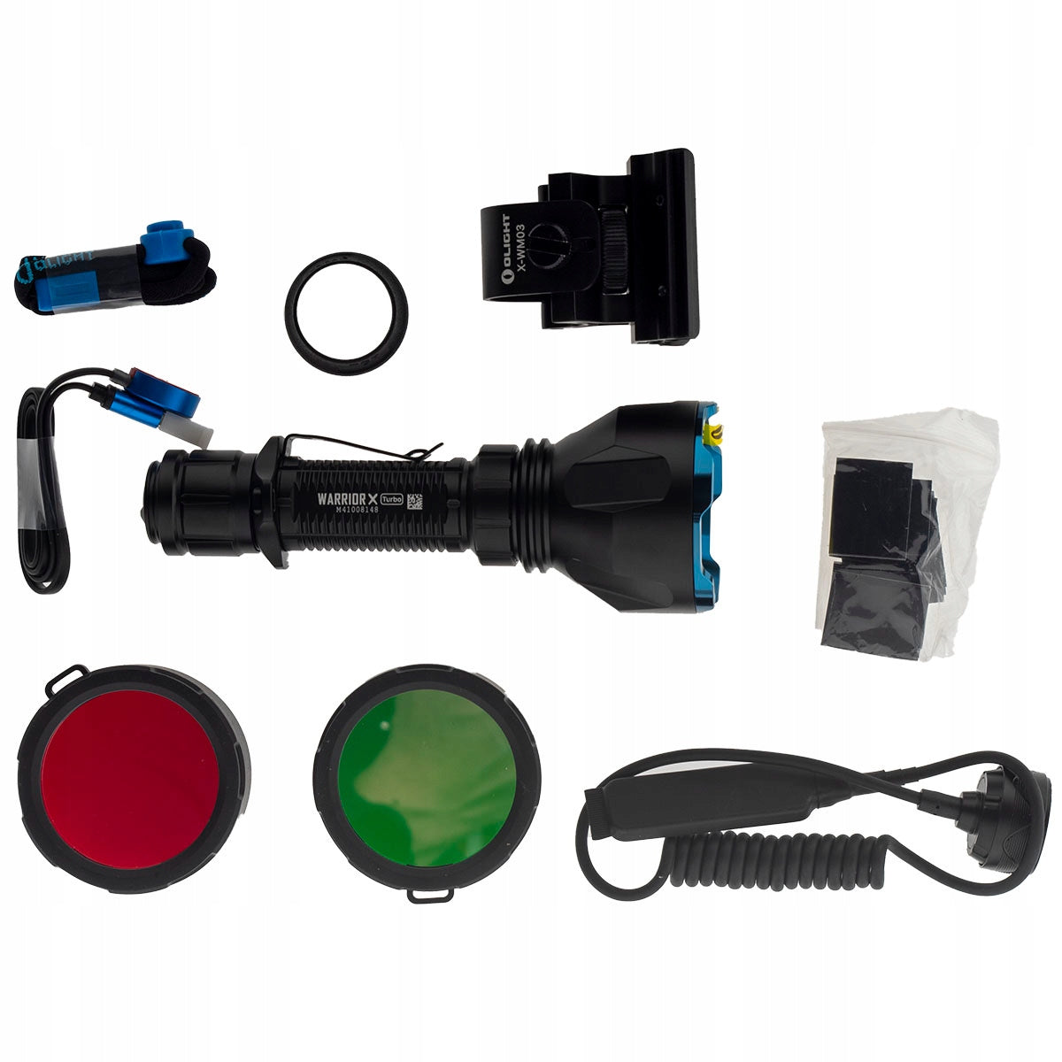 Latarka klasyczna LED Olight Warrior X Turbo kit 1100lm 1000m 12.5 min + Zestaw