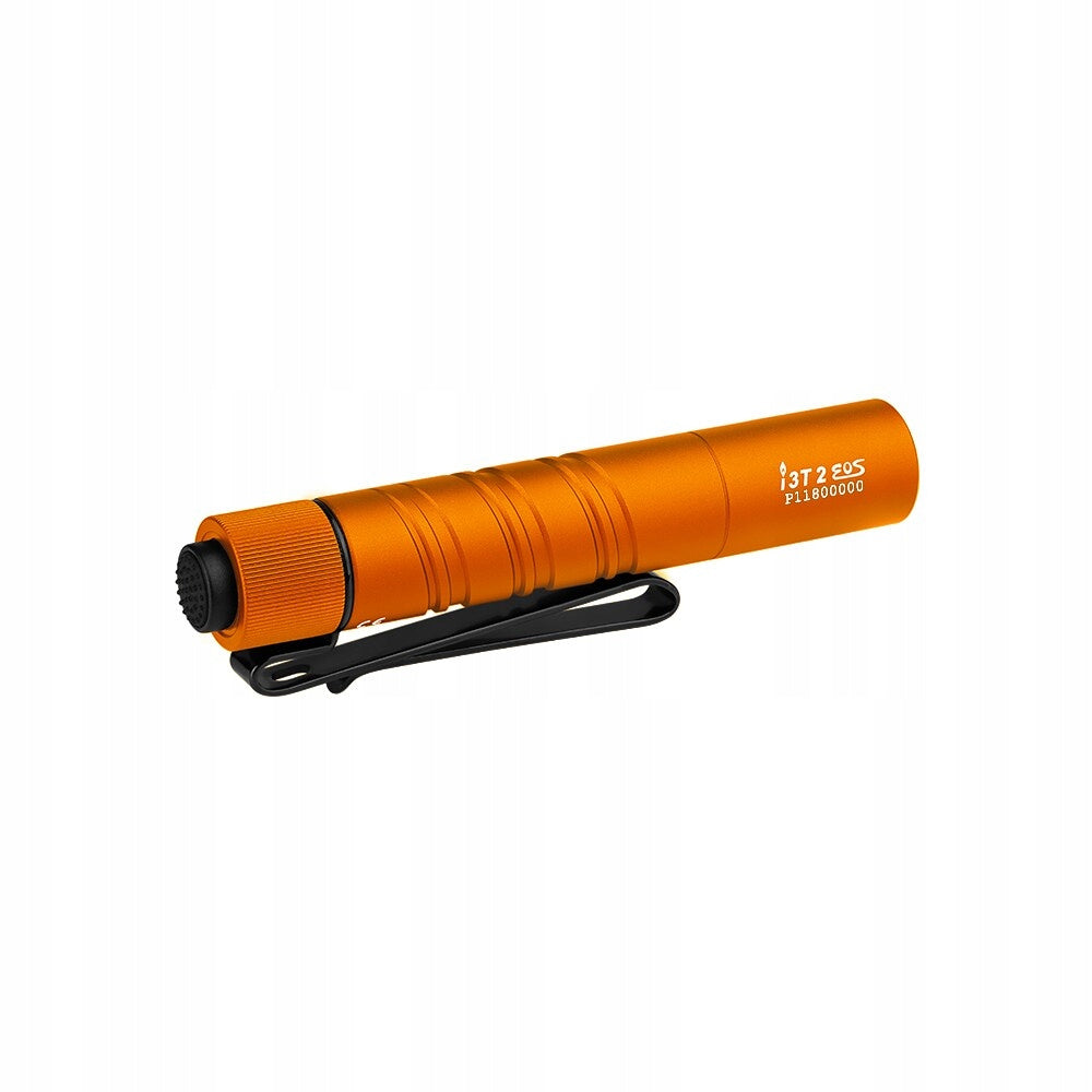 Latarka na baterie miniaturowa EDC Olight I3T 2 eos Orange - 300 lumenów