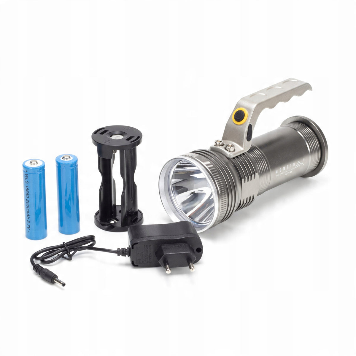 Latarka reflektor i szperacz Montis 200 lm LED 2x akumulator 18650 Li-ion