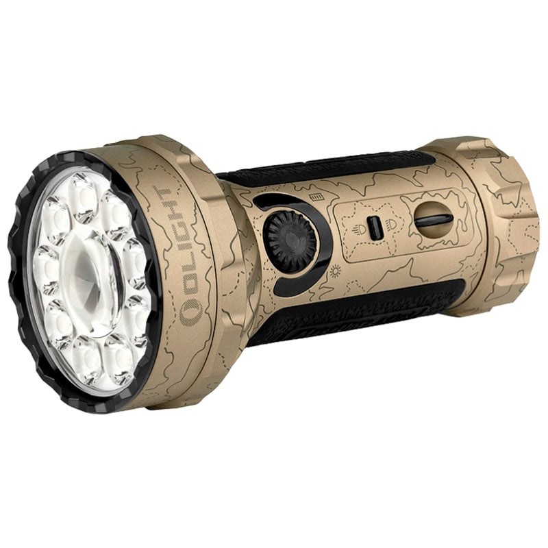 Latarka reflektor i szperacz Olight Marauder Mini piaskowa 7000 lm LED