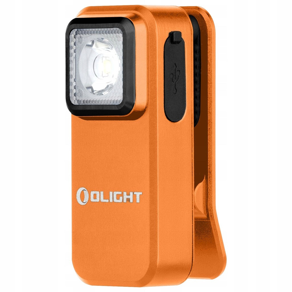 Latarka wielofunkcyjna Olight Oclip pomarańczowa 300 lm LED