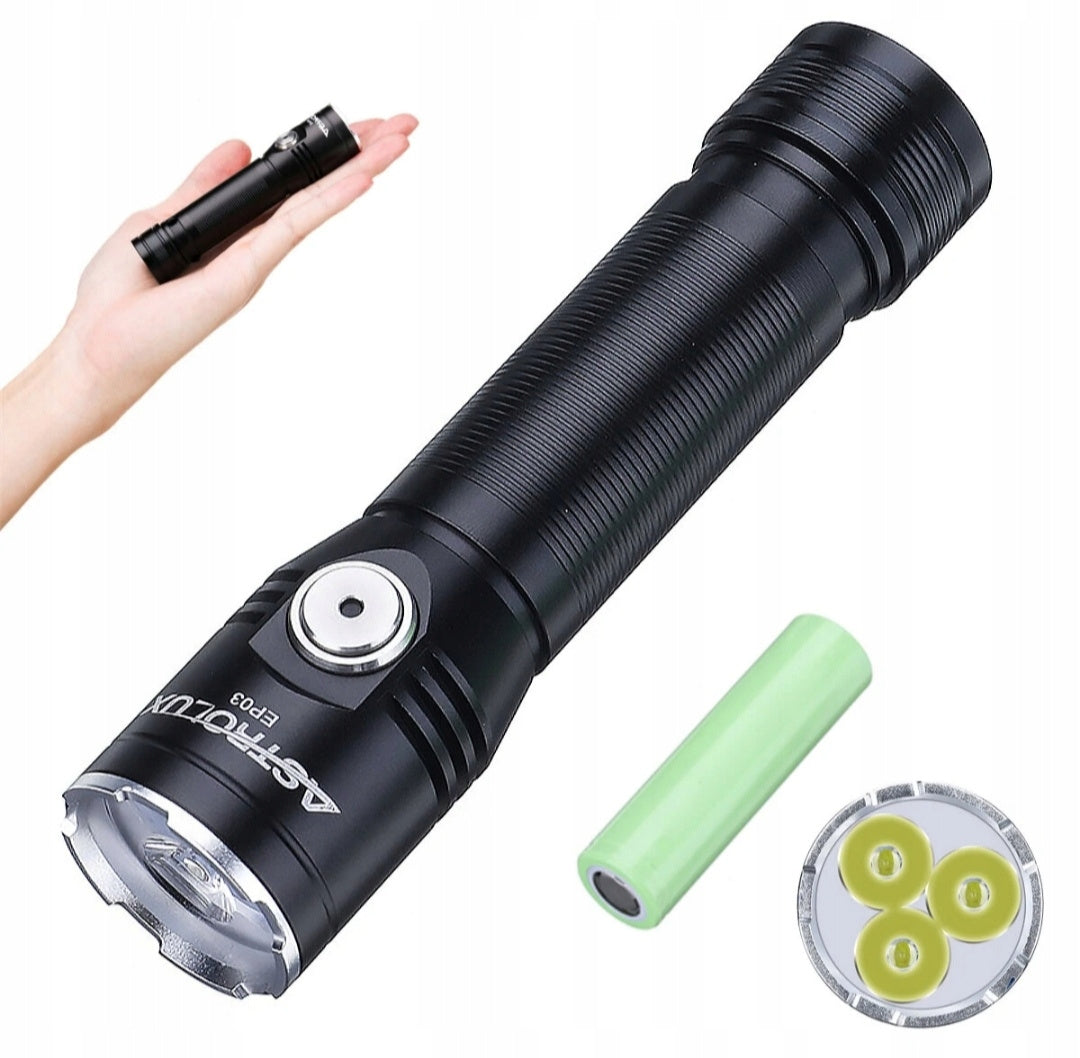 Latarka ze wskaźnikiem laserowym Olight Arkfeld Pro UV Black - 1300 lumenów