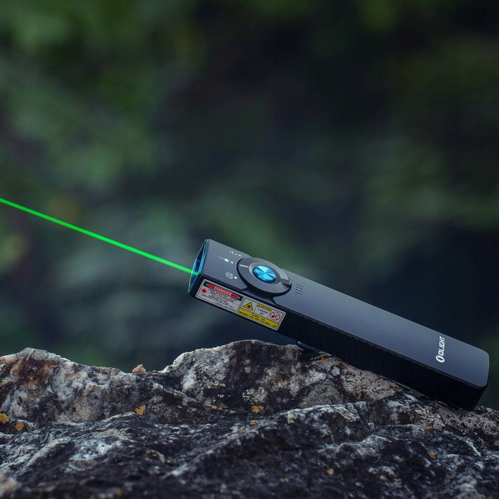 Latarka ze wskaźnikiem laserowym Olight Arkfeld Pro UV Black - 1300 lumenów