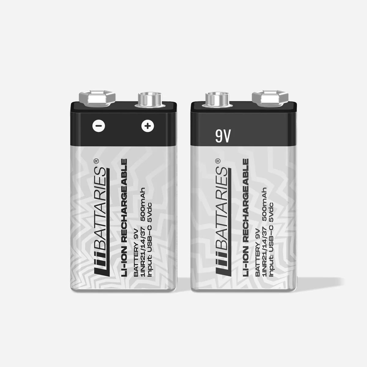 LiiBattaries mocny akumulator bateria litowo-jonowa 9V USB-C 2szt 500mAh 9V