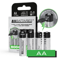 LiiBattaries mocny akumulator bateria litowo-jonowa AA 4szt. USB-C 1700mAh 1.5V
