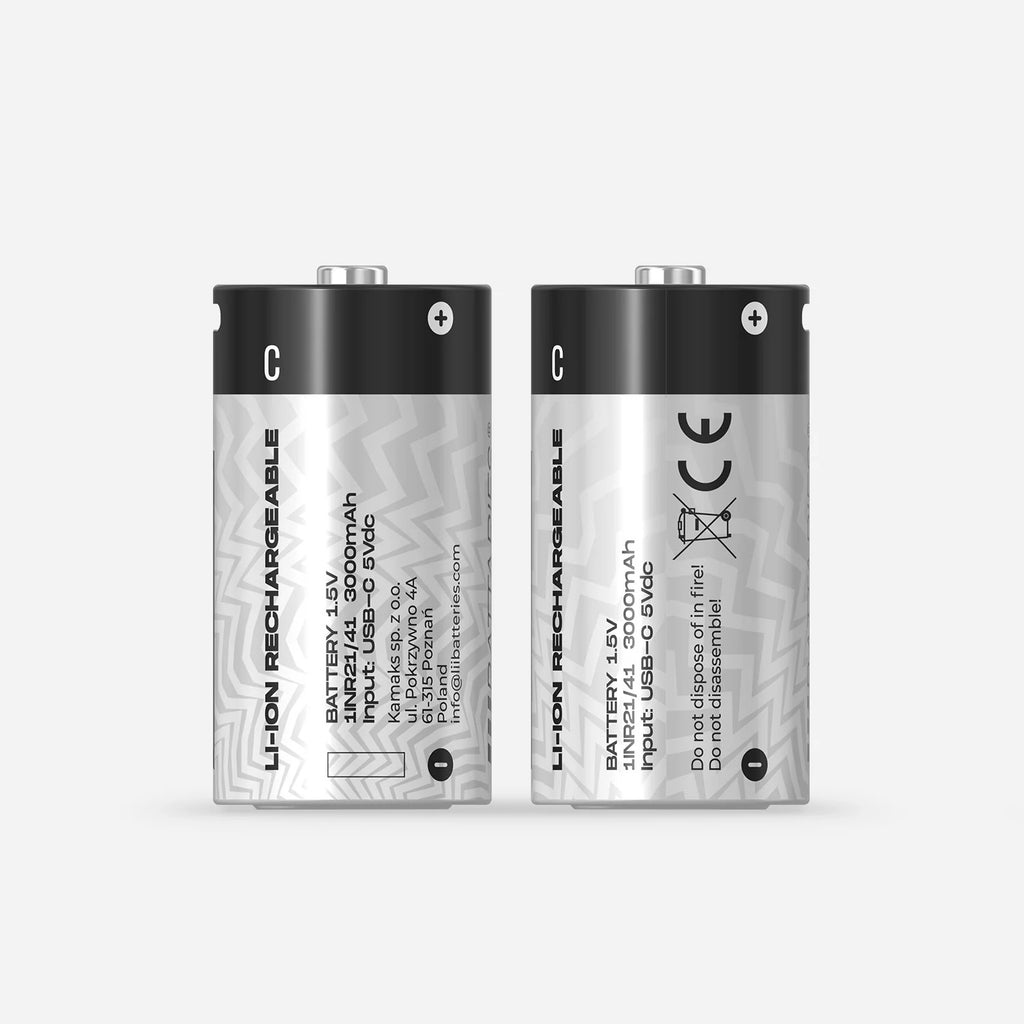 LiiBattaries mocny akumulator bateria litowo-jonowa C USB-C 2szt. 3000mAh