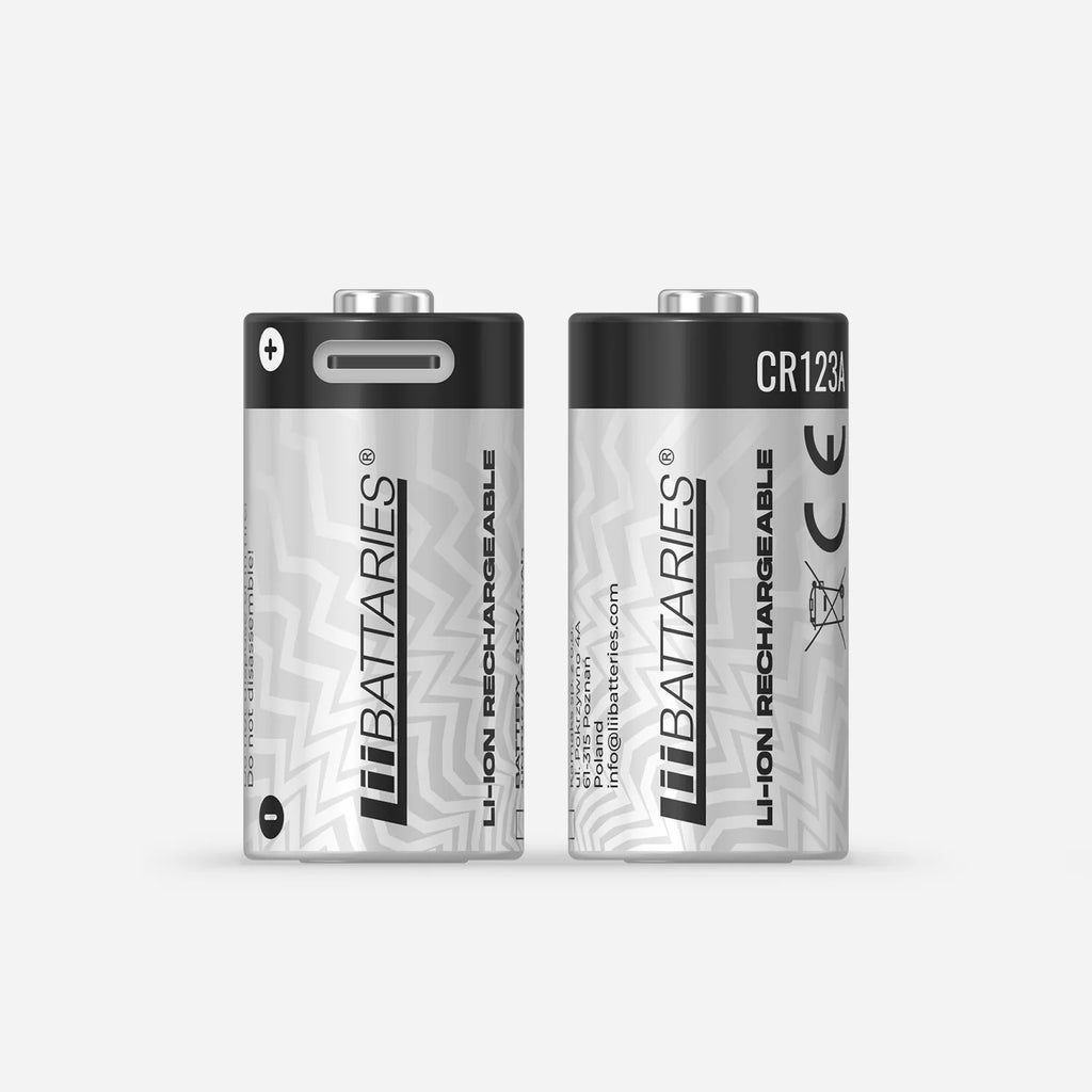 LiiBattaries mocny akumulator bateria litowo-jonowa CR123A USB-C 2szt. 750