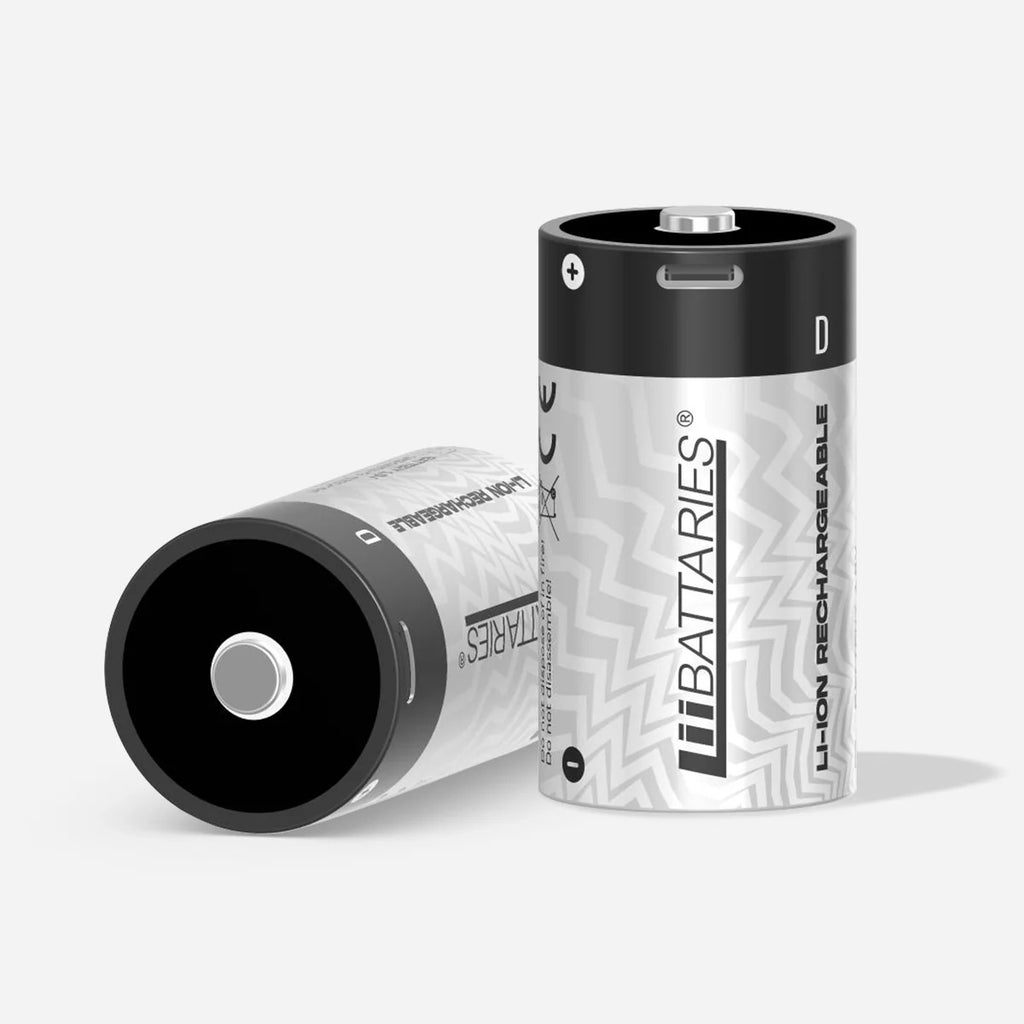 LiiBattaries mocny akumulator bateria litowo-jonowa D USB-C 2szt. 6500mAh.