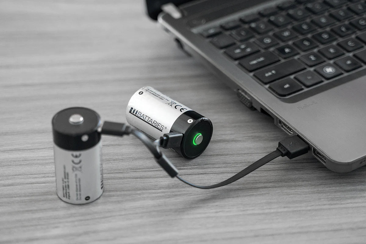 LiiBattaries mocny akumulator bateria litowo-jonowa D USB-C 2szt. 6500mAh.