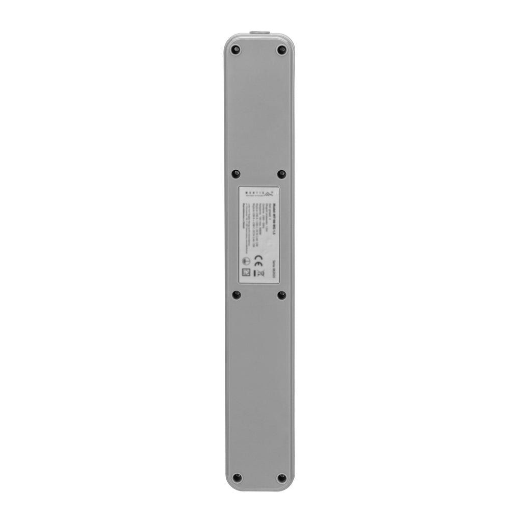 Listwa przeciwprzepięciowa biało-szara 5-gniazdowa MONTIS 3m MT187-WG-3