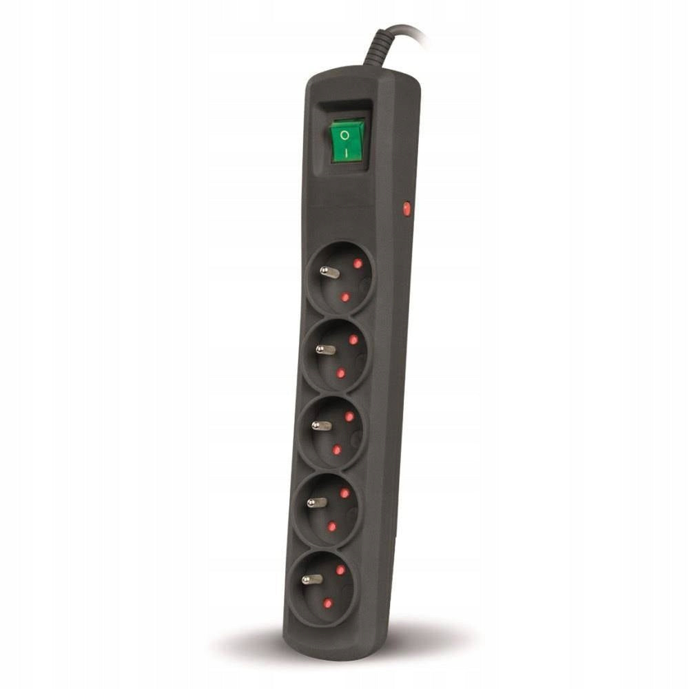 Listwa zasilająca Montis MT030-5 5 gniazd 5 m czarny