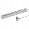 Listwa zasilająca przedłużacz Montis MT139-5 8 gniazd kabel 5m szary 500cm