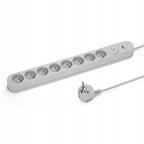 Listwa zasilająca przedłużacz Montis MT139-5 8 gniazd kabel 5m szary 500cm