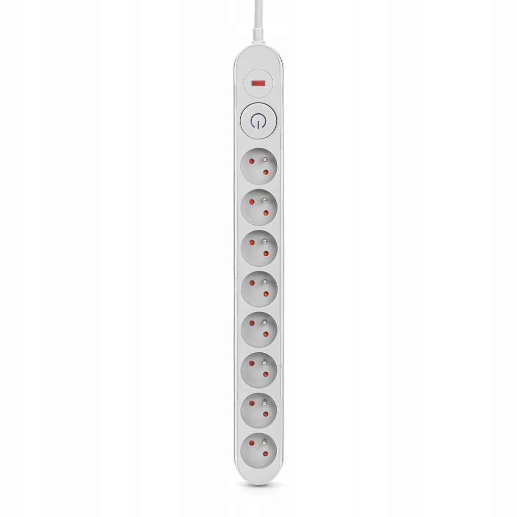 Listwa zasilająca przedłużacz Montis MT139-5 8 gniazd kabel 5m szary 500cm