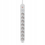 Listwa zasilająca przedłużacz Montis MT139-5 8 gniazd kabel 5m szary 500cm