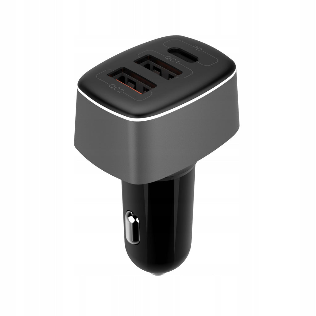 Mocna szybka ładowarka samochodowa do telefonu smartfona 56W PD QC3 3A 12V
