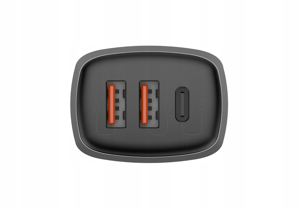 Mocna szybka ładowarka samochodowa do telefonu smartfona 56W PD QC3 3A 12V