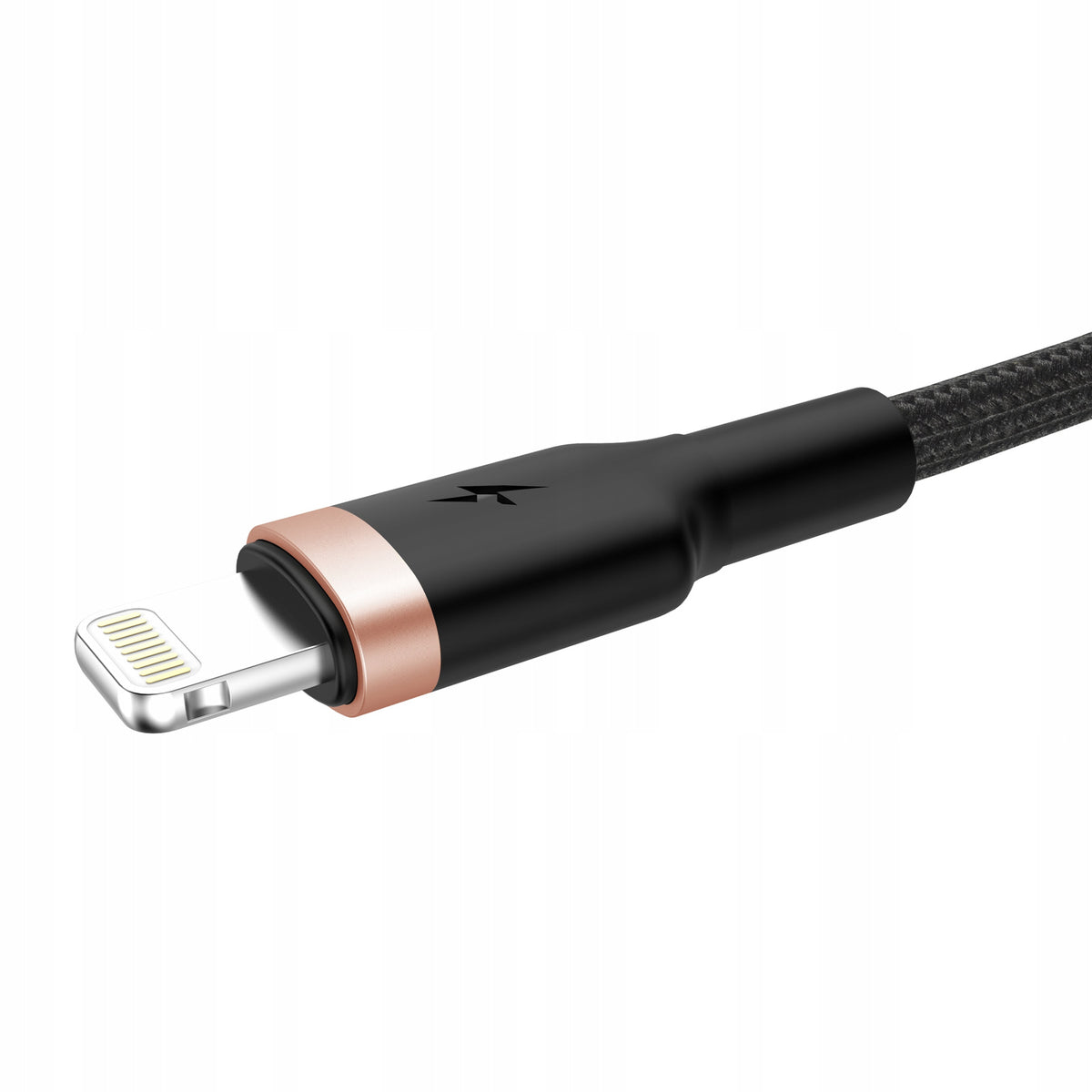 Mocny kabel przewód spiralny sprężynka USB Lightning oplot 3A 1,5M do auta