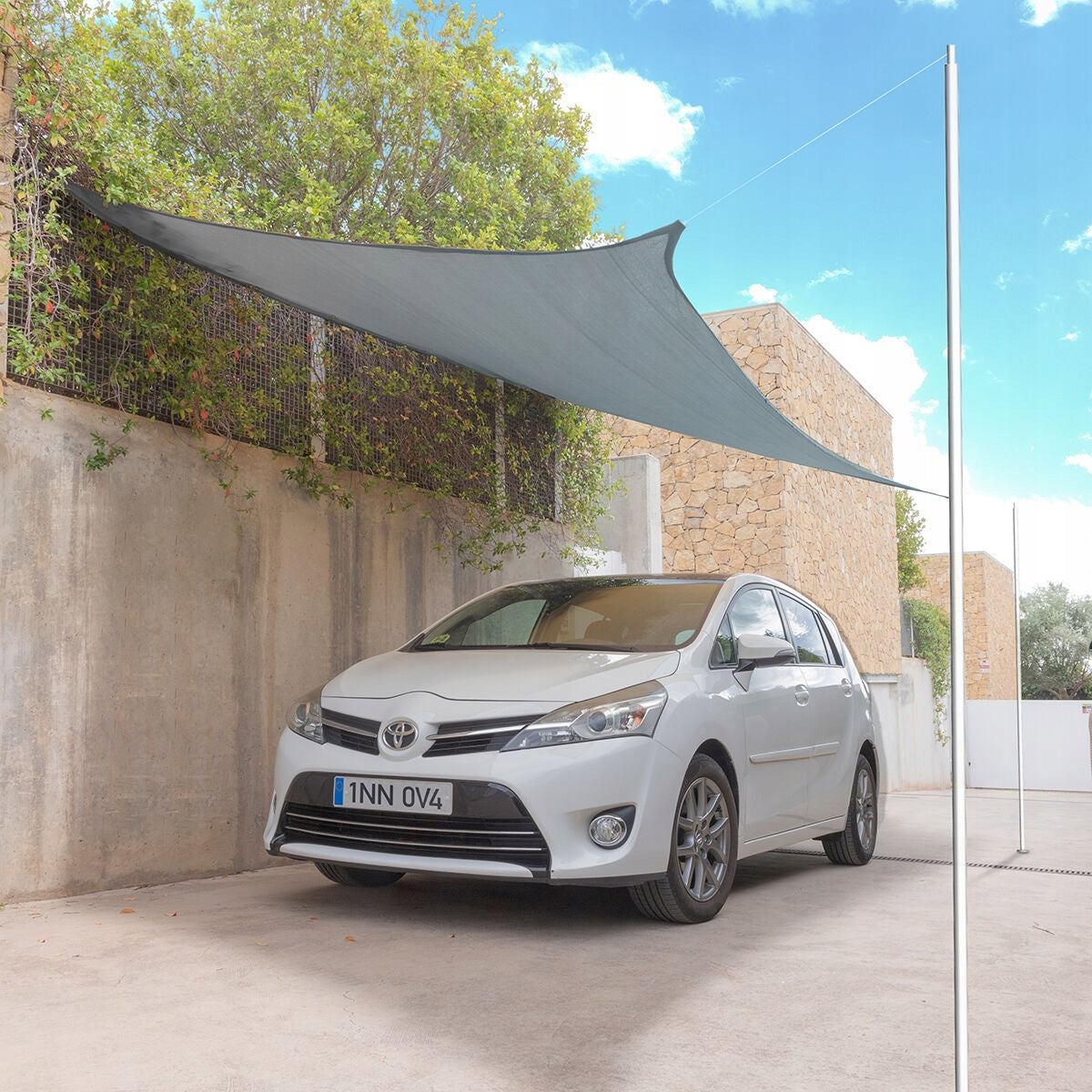 Markiza z prostokątnym żaglem przeciwsłonecznym szara 300x400 Innovagoods